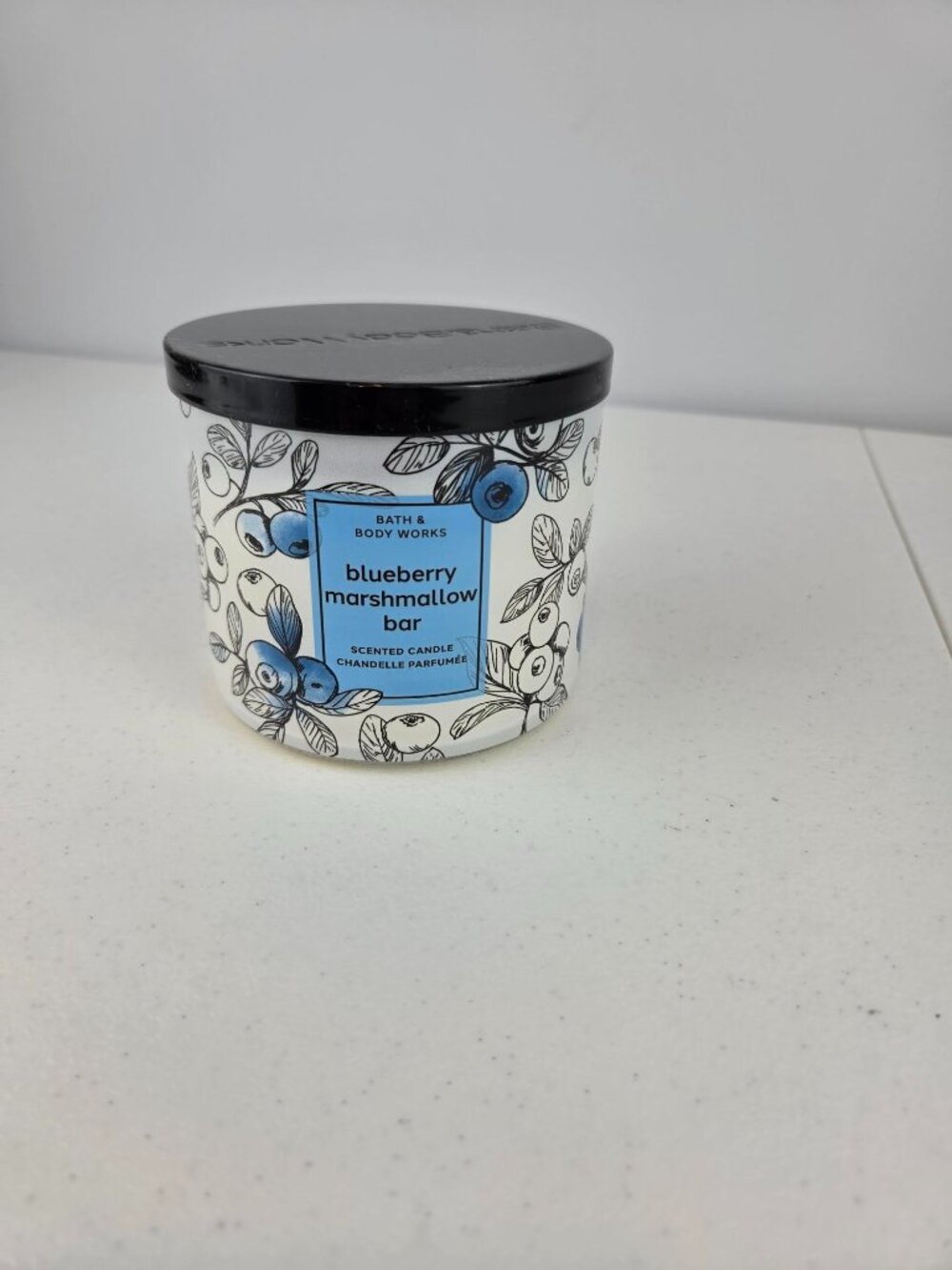 Bath & Body Works Blueberry Marshmallow Bar 3-Wick Candle 14.5 oz NEW
